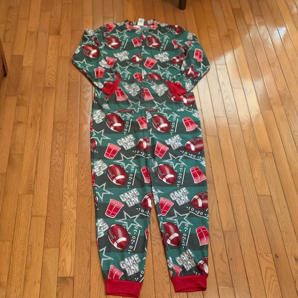Game Day Football Pajama Onesie